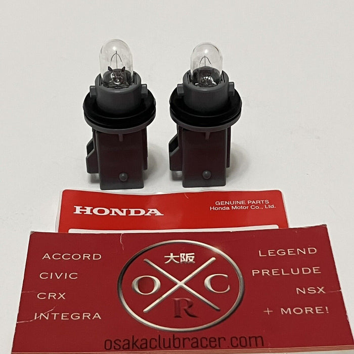GENUINE OEM Honda S2000 Side Marker Socket & CLEAR Bulb Set Of 2 00-09 USDM JDM