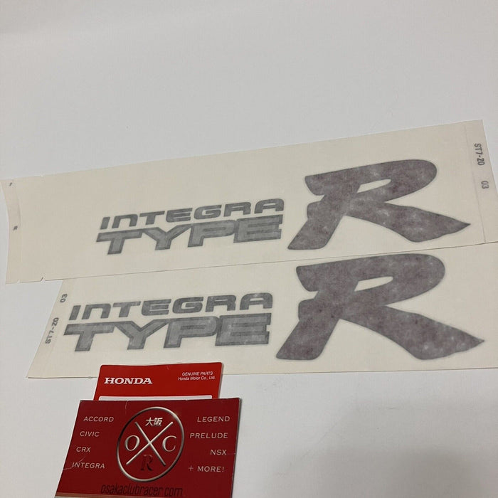 GENUINE OEM DC2 Acura Integra Type R Side Decal Set Black Outline USDM 97-01 DB8