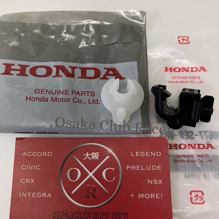 New Genuine OEM 88-89 Honda Prelude Hood Prop Rod Holder Clip & Stay Grommet 3G