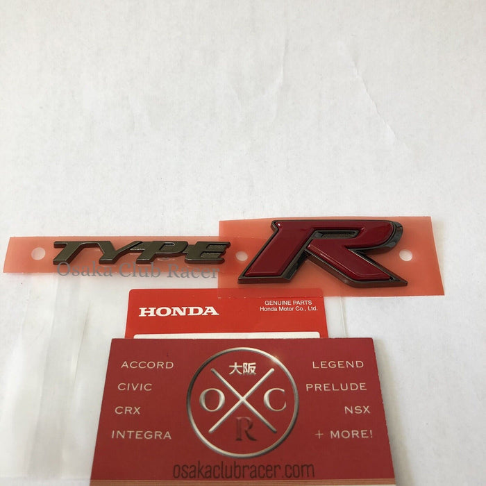 New Genuine OEM FK8 Honda Civic Type R Front Grille Emblem Badge 17-21 18 19 20