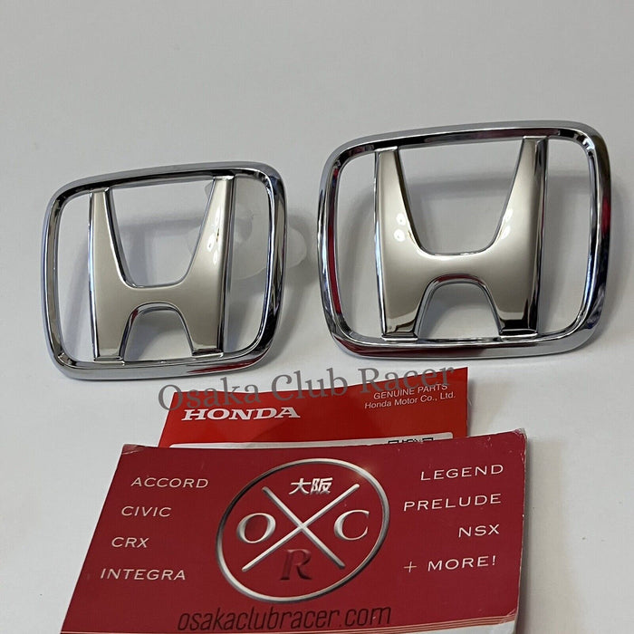 New OEM 96-98 Honda Civic SEDAN Front & Rear Emblem Set Badges JDM USDM EK 4Door