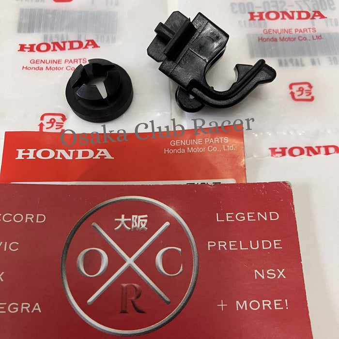 New Genuine OEM 90-93 Honda Accord Hood Prop Rod Holder Clip & Stay Grommet CB7