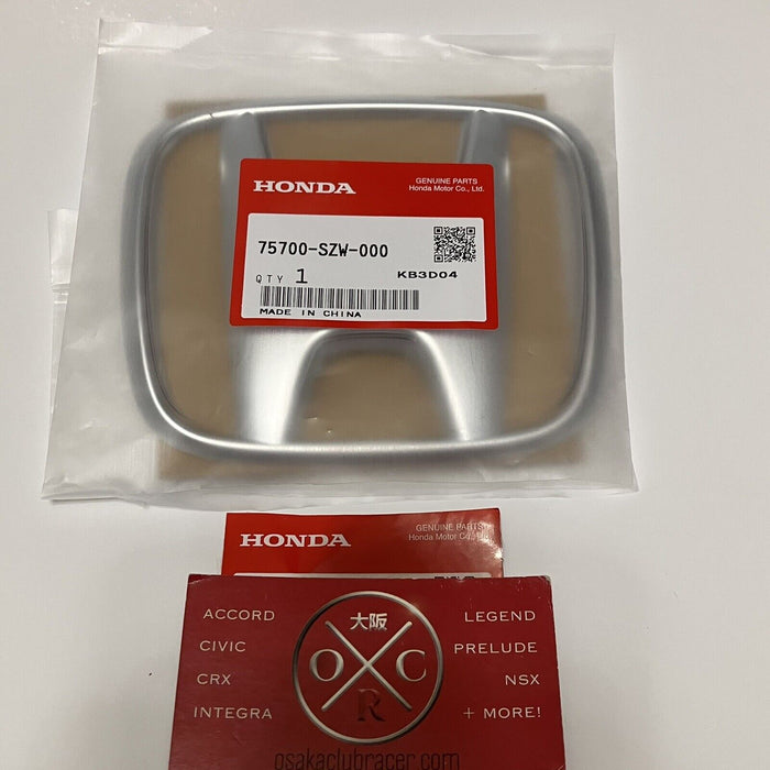 Genuine OEM Honda Front Emblem H Badge Grille Logo 75700-SZW-000 Brand New USDM