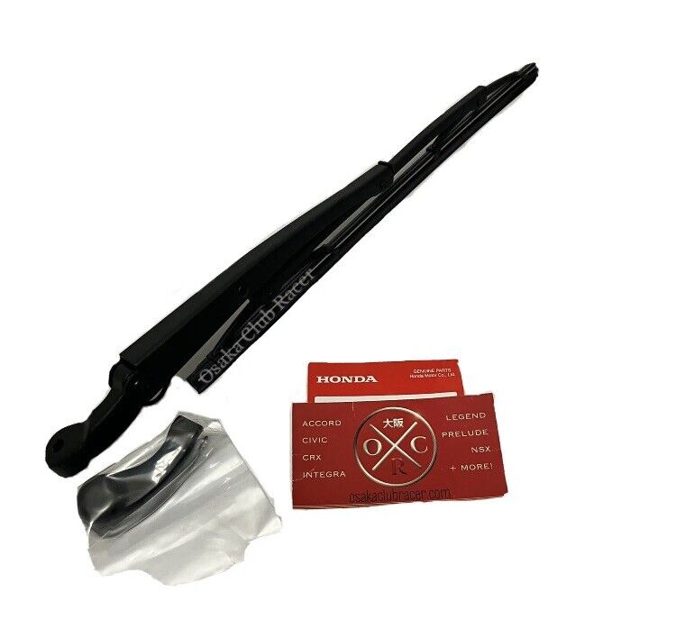 New OEM EG Honda Civic Hatchback Rear Wiper Arm Blade & Cap Set 92-95 93 94 Si