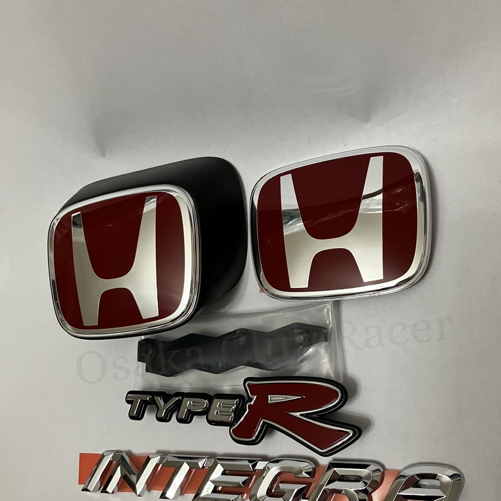 OEM DC5 Honda Integra Type R JDM Emblem Set Front & Rear Badges 05-06 ...