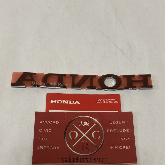 New OEM DC2 Honda Integra Rear Emblem Trunk Badge 97-01 JDM Script Type R Coupe