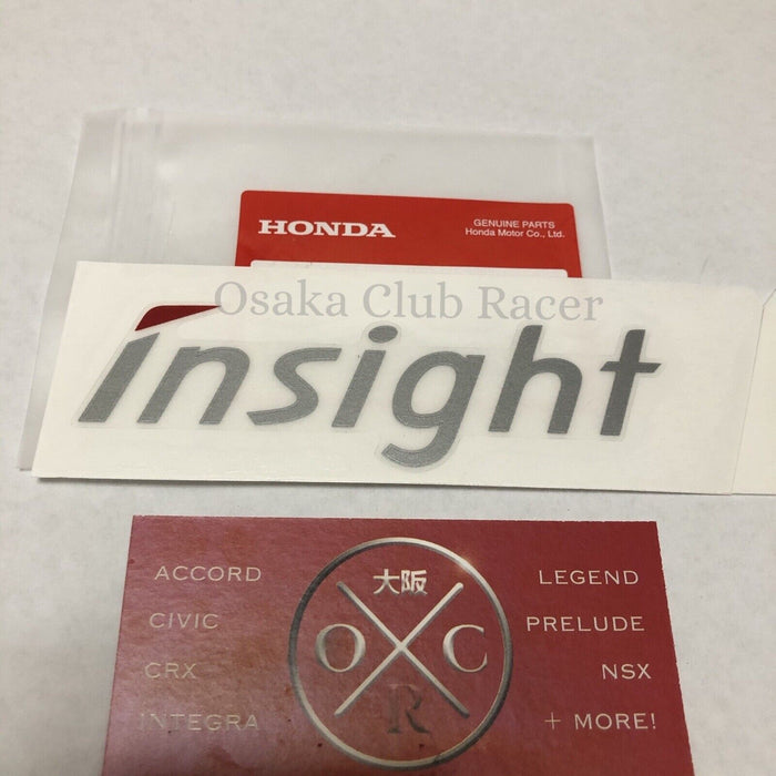 Genuine OEM Honda Insight Rear Decal Set ZE1 00-06 Rear Glass Stickers Logo New