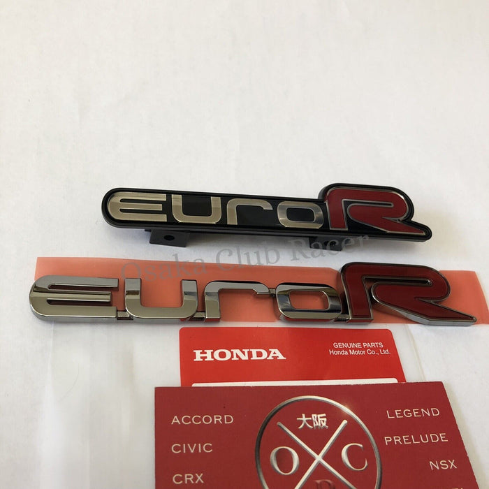 New OEM JDM CL7 Honda Accord Euro R Rear Emblem Set + Grille Badge CL9 Acura TSX