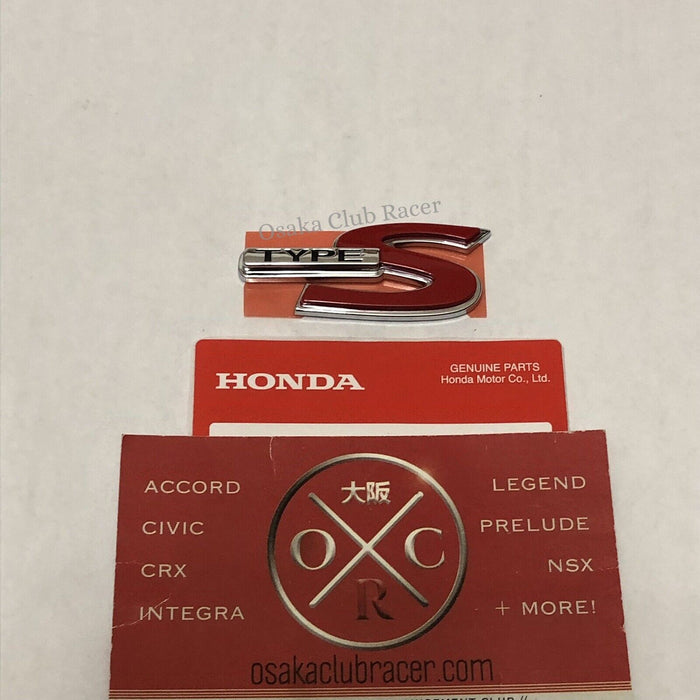 New Genuine OEM Acura RSX Type S Rear Emblem Badge 02-06 01-03 UA5 DC5 3.2CL TL