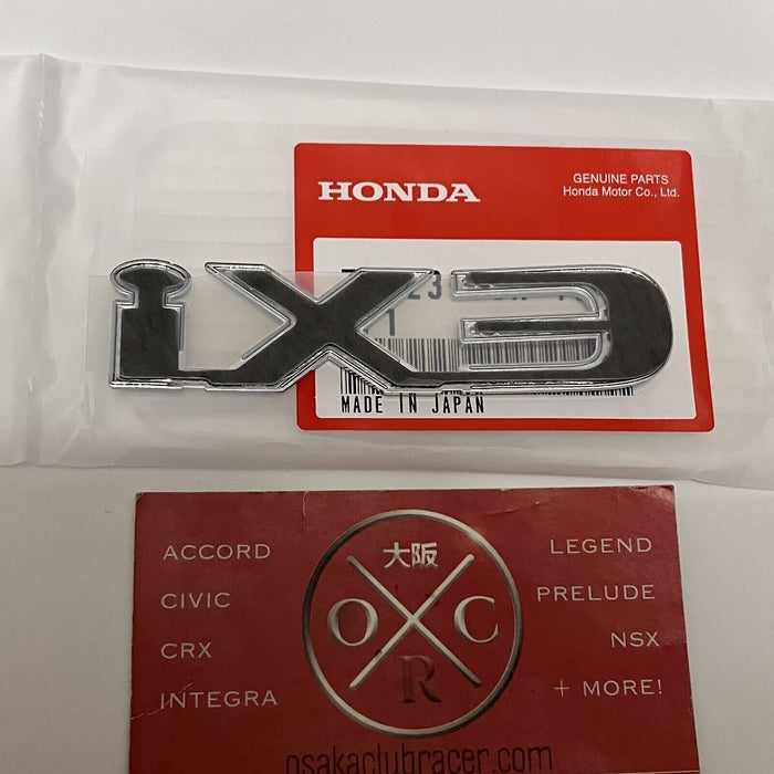 New OEM 01-05 Honda Civic EXi Rear Emblem Badge ES1 JDM EDM Genuine Rare Ferio