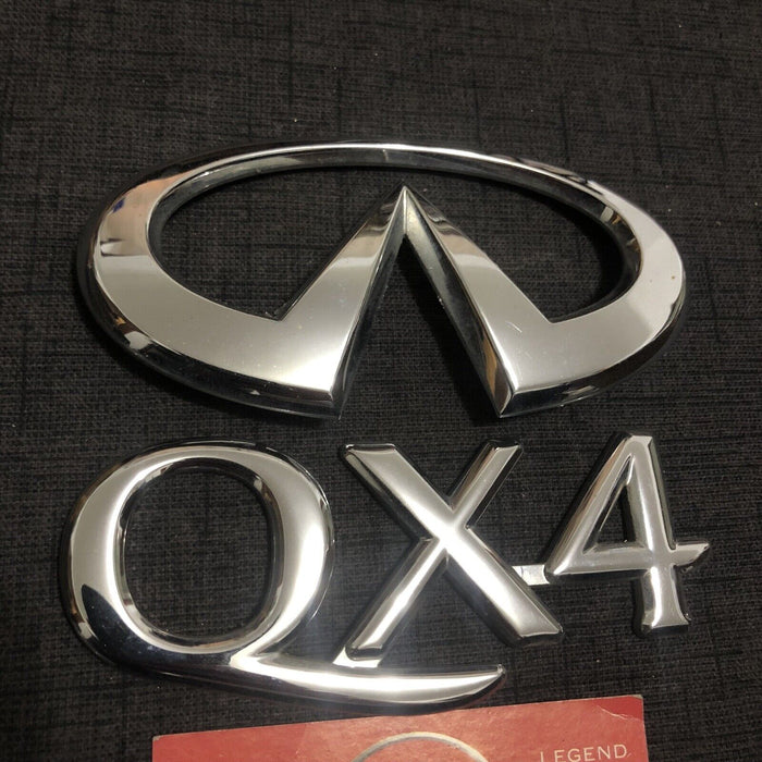 Infiniti QX4 OEM Rear Emblem Badges Genuine 97-03 98 99 00 01 02 Pathfinder R50