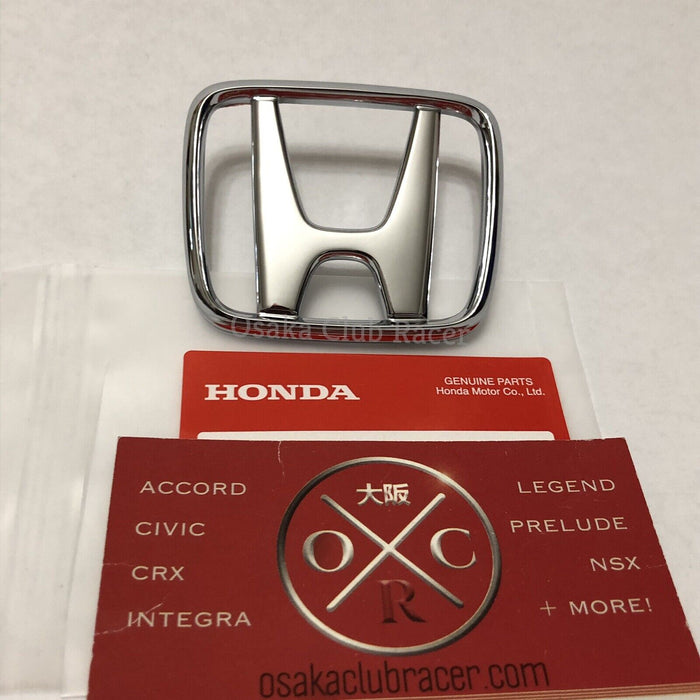 New OEM 97-01 Honda Prelude Front Emblem Hood Badge Genuine JDM USDM 98 99 00 BB