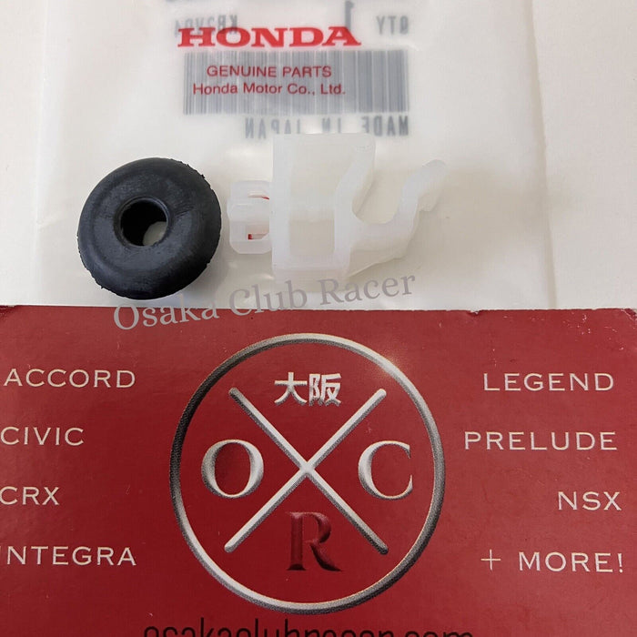 New Genuine OEM 80-83 Honda Civic Hood Prop Rod Holder Catch Clip & Grommet 2G