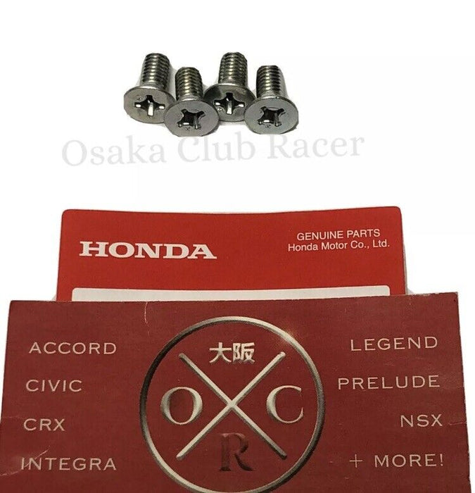 New 4x Genuine OEM Honda Acura Disc Brake Rotor Retaining Screws 93600-06014-0H