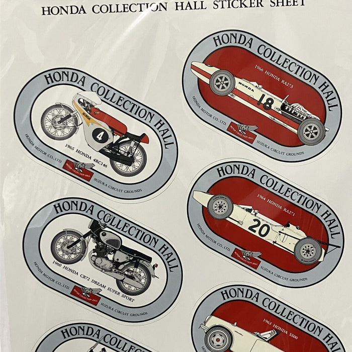 Honda Collection Hall Decal Set Of 6 S500 RA271 273 RC160 CB72 4RC146 Stickers