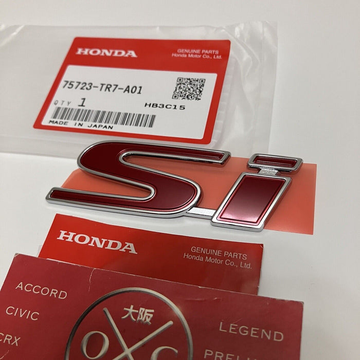 Genuine OEM 2013-15 Honda Civic Si SEDAN Rear Emblem Badge FB6 75723-TR7-A01 NEW