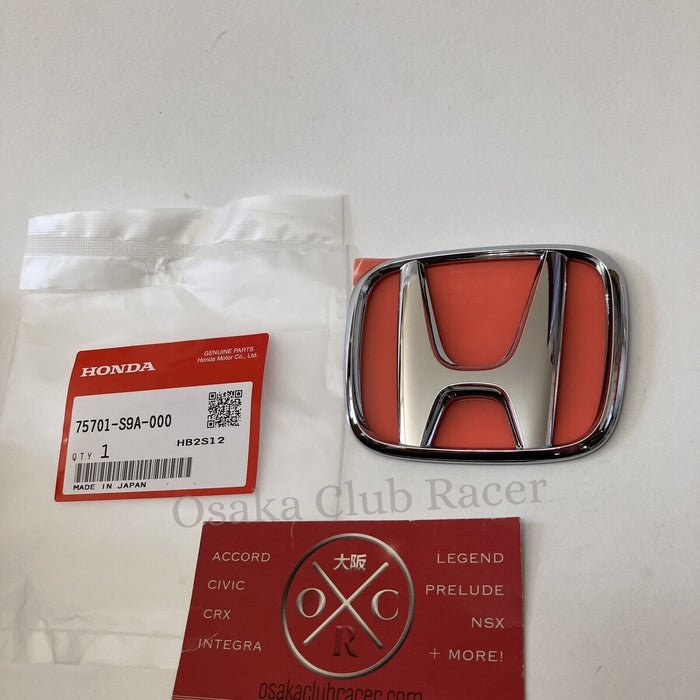 Genuine OEM 2002-05 Honda NSX Front Front Bumper Emblem Badge Acura NA2 New JDM