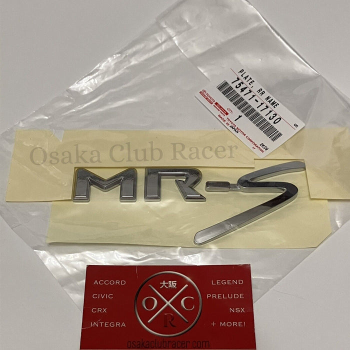 New Genuine OEM Toyota MR-S Rear Emblem Badge 00-05 MR2 Spyder SW30 01 02 03 04