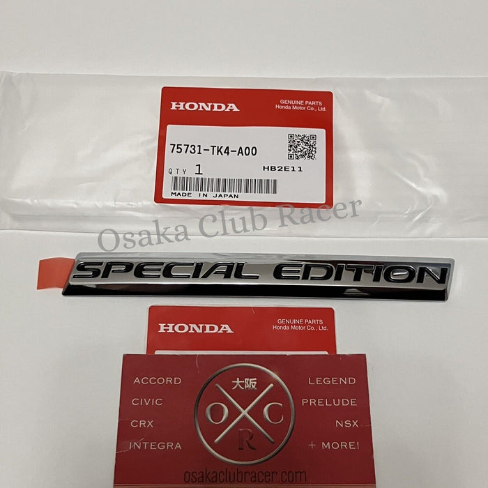 New OEM Honda Special Edition Emblem Badge Pilot Odyssey Ridgeline 75731-TK4-A00