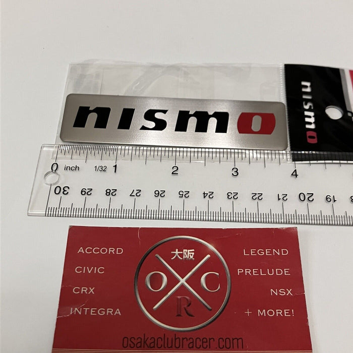 Genuine OEM NISMO Emblem Badge Dash Rear Side JDM 350Z 370Z GT-R Juke New Silver