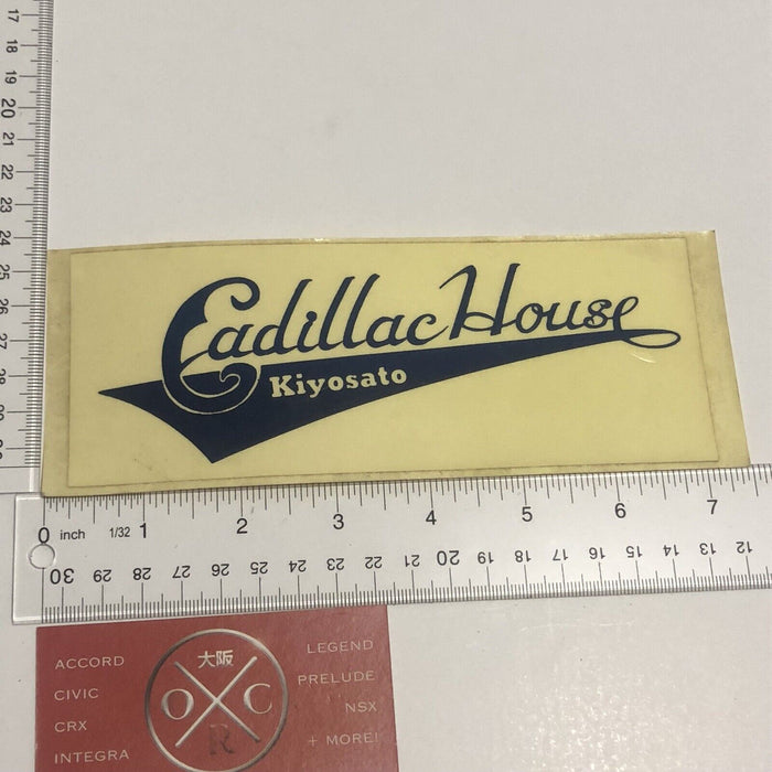 Vintage Cadillac House Sticker Japanese Decal Lowrider Kiyosato JDM ANP Japan