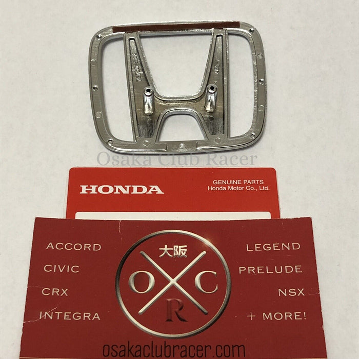 OEM Honda Del Sol Front Emblem H Badge Logo 93-97 92 94 95 96 EG1 EG2 Civic CR-X