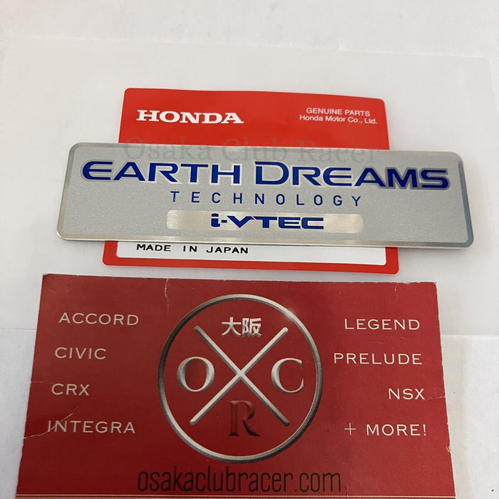 Genuine OEM 15-20 Honda Fit i-VTEC Intake Manifold Emblem Earth Dreams Badge GK5