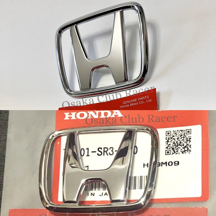 New OEM 92-95 Honda Civic Hatchback Front & Rear Emblem Set Badges JDM USDM EG6