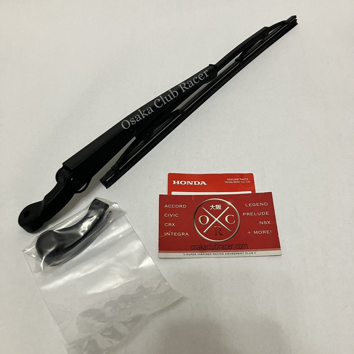 New OEM EG Honda Civic Hatchback Rear Wiper Arm Blade & Cap Set 92-95 93 94 Si