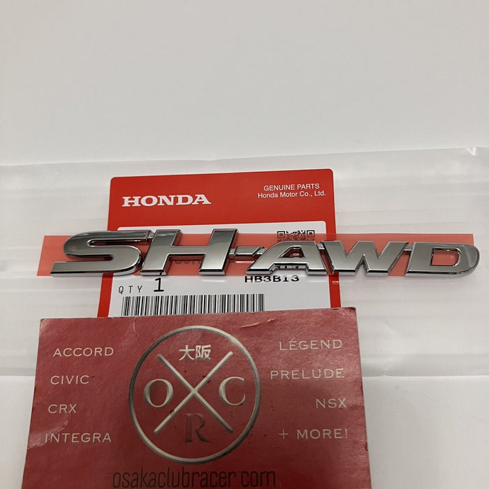 New OEM Acura SH-AWD Rear Emblem Genuine 05-12 RL 09-13 TL ZDX RDX MDX 15-17 TLX