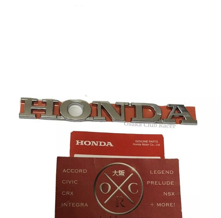 New OEM DC2 Honda Integra Rear Emblem Trunk Badge 97-01 JDM Script Type R Coupe