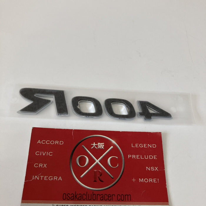 Genuine OEM Infiniti Q50 Q60 400R Rear Emblem Badge Red Sport Nissan Skyline V37