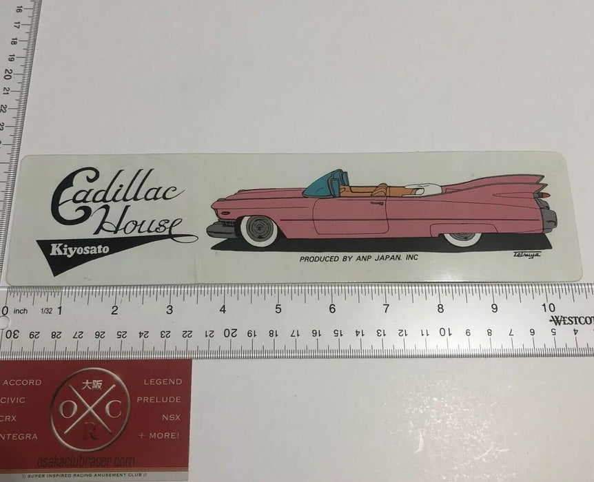 Vintage Cadillac House Sticker Japanese Decal Lowrider Kiyosato JDM ANP Japan