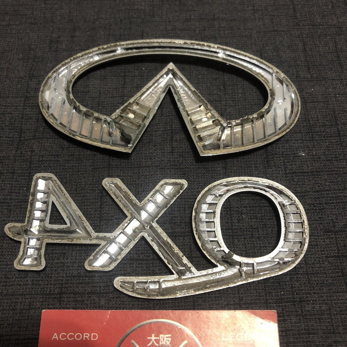 Infiniti QX4 OEM Rear Emblem Badges Genuine 97-03 98 99 00 01 02 Pathfinder R50