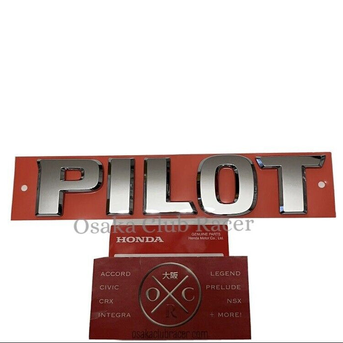 New Genuine OEM 09-15 Honda Pilot Rear Emblem Nameplate Badge 2010 11 12 13 14