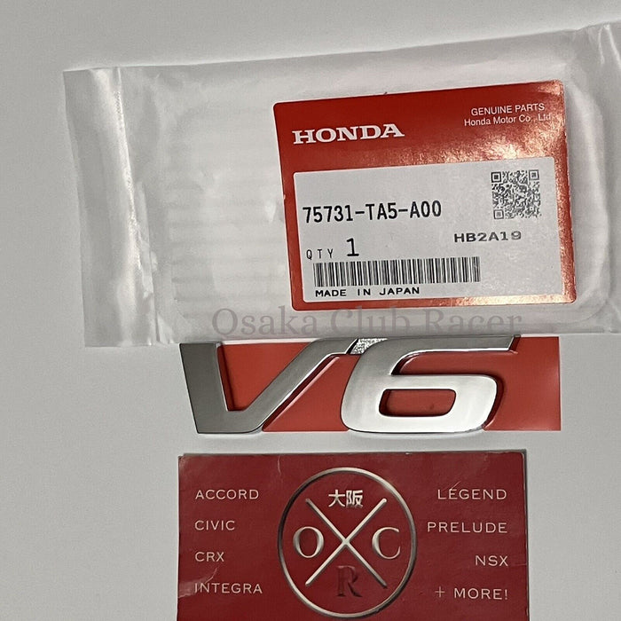 New OEM 08-12 Honda Accord Rear V6 Emblem Badge USDM Coupe Sedan 12-15 Crosstour