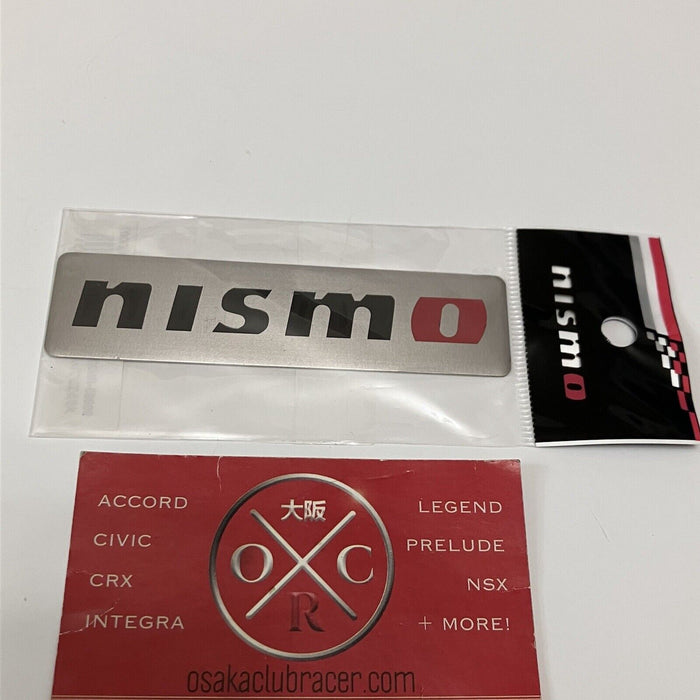 Genuine OEM NISMO Emblem Badge Dash Rear Side JDM 350Z 370Z GT-R Juke New Silver