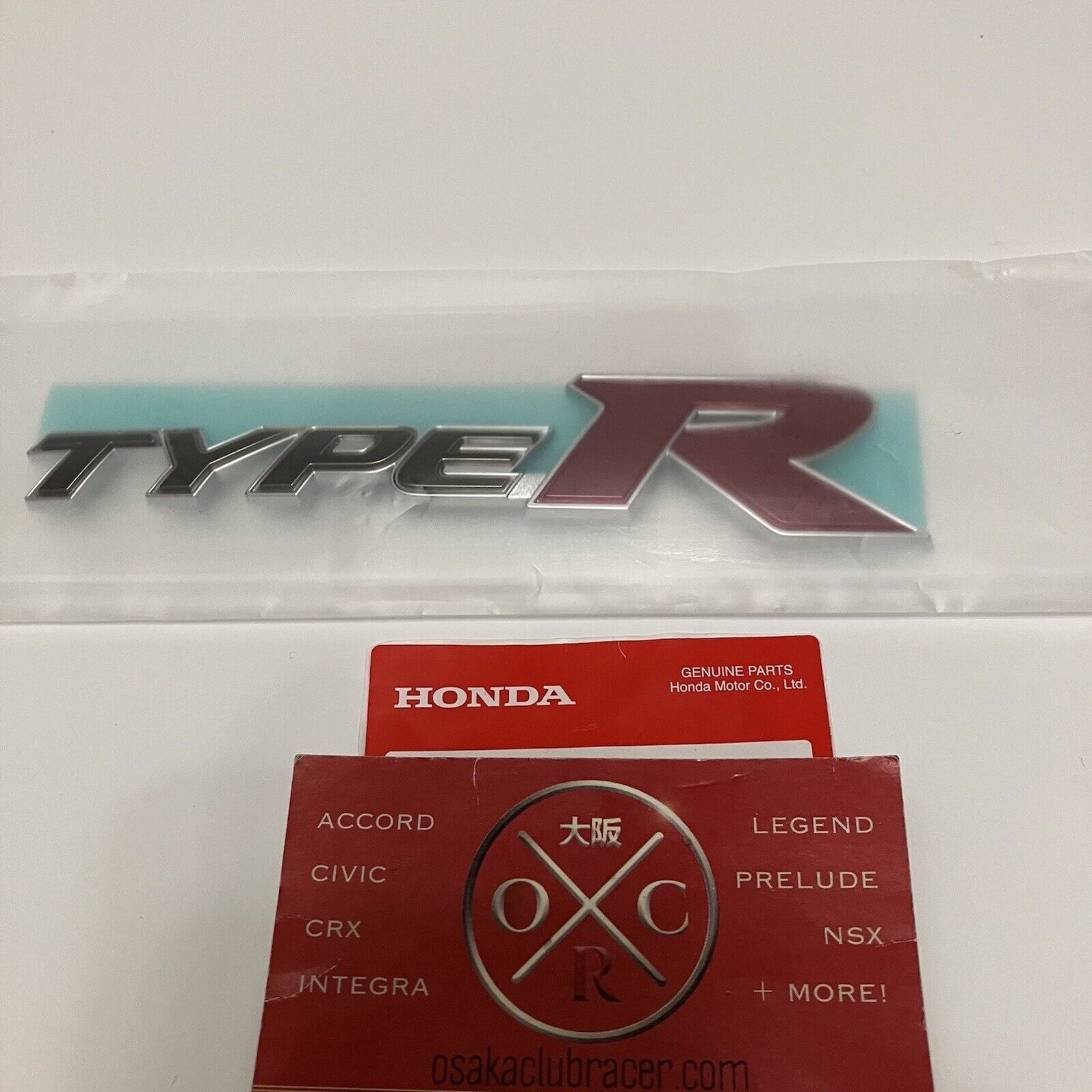 New GENUINE OEM FD2 Honda Civic Type R Rear Emblem Badge Logo 2006-11 ...