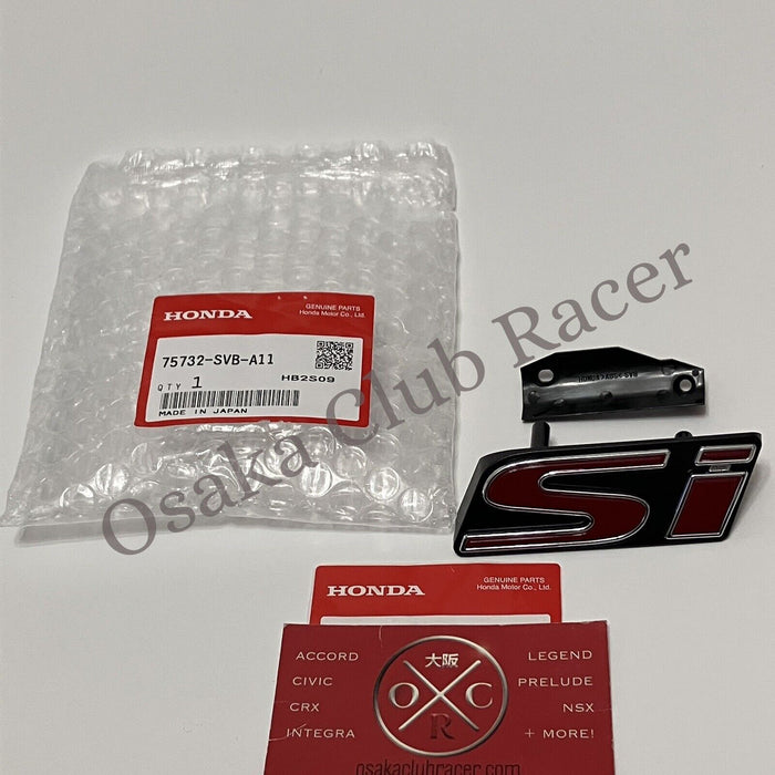 New OEM 09-11 Honda Civic Si COUPE Front Grille Emblem Badge FG2 75732-SVB-A11