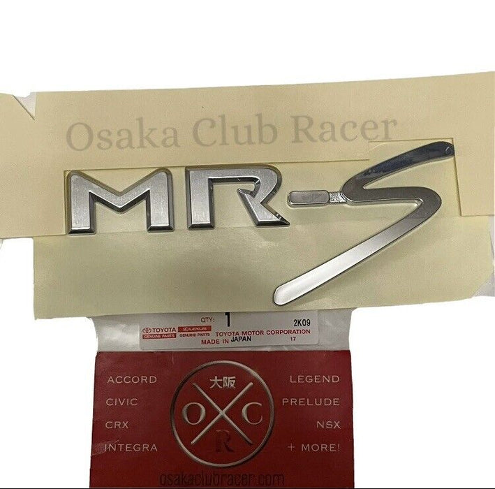 New Genuine OEM Toyota MR-S Rear Emblem Badge 00-05 MR2 Spyder SW30 01 02 03 04