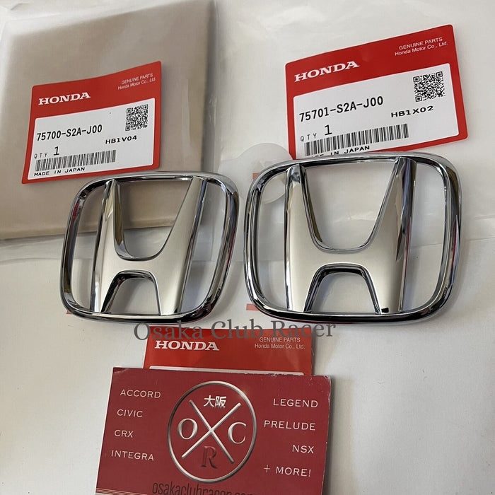 Genuine OEM 02-09 Honda S2000 Front & Rear Emblem Set Badges AP1 AP2 NEW 03 04