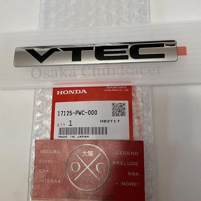 Genuine OEM 07-08 Honda Fit VTEC Engine Cover Emblem Badge New USDM JDM GD1 GD3