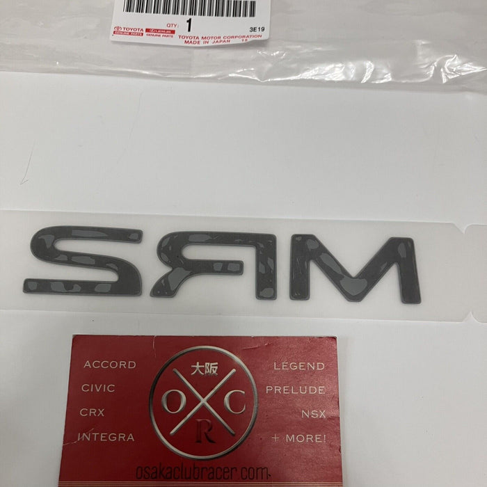 New Genuine OEM Toyota MR2 Rear Emblem Badge MR-2 SW20 89-99 New Gray JDM USDM