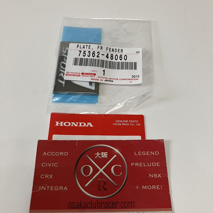 New Genuine OEM 16-22 Lexus RX350 450 F-Sport Fender Emblem Brand New 7536248060