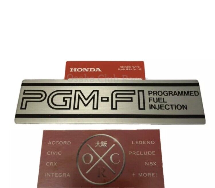 NEW OEM 88-91 Honda Prelude 2.0Si PGM-FI Intake Manifold Emblem JDM USDM BA4 BA5