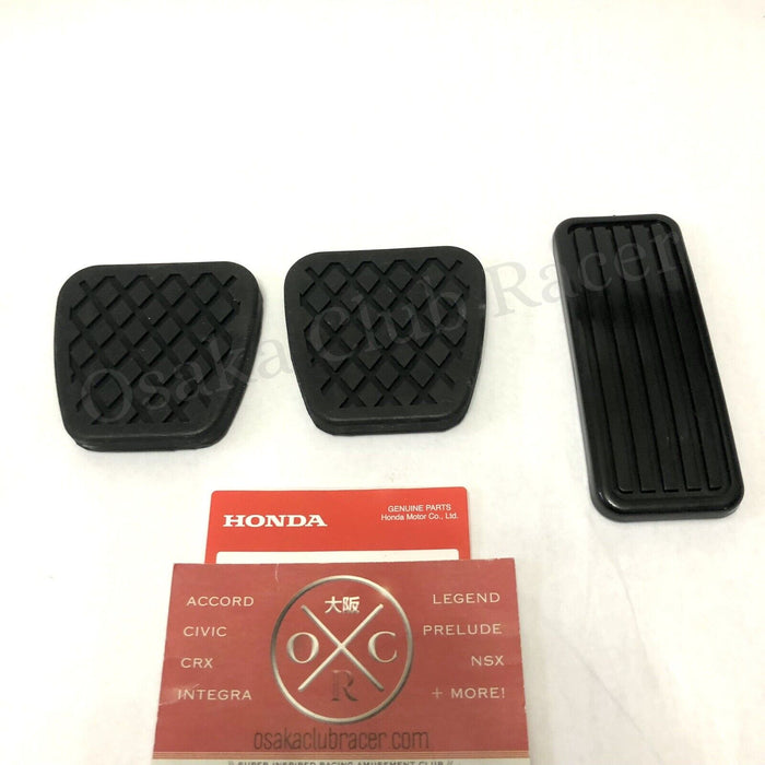 New Genuine OEM 84-87 Honda Civic CRX Pedal Pad Covers Set 5MT DX Si HF 85 86