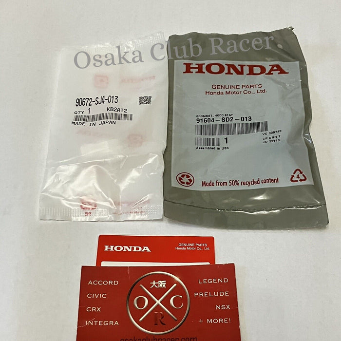 New Genuine OEM Honda Del Sol Hood Prop Rod Holder Clip Grommet 93-97 EG1 EG2