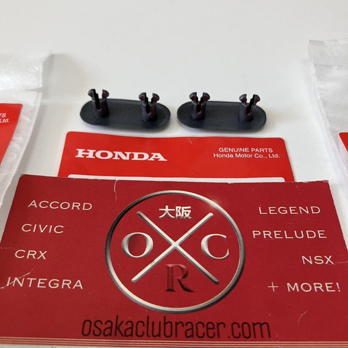 OEM Honda 00-09 S2000 Front License Plate Mount Hole Caps Synchro/Chicane SILVER