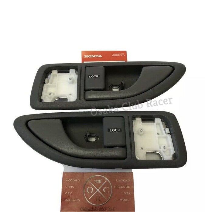 New OEM 93-95 Honda del Sol Interior Door Handle Set Left & Right EG2 USDM Gray