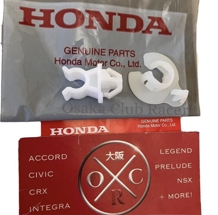 Genuine OEM 92-96 Honda Prelude Hood Prop Rod Catch Clip & Holder Grommet New BB